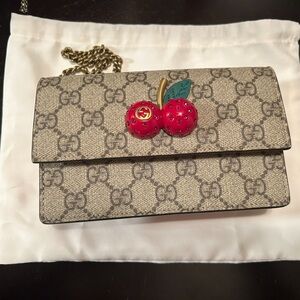 💯 Authentic Gucci bag with cherry on it.
